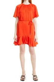 WornOnTV: Amber’s orange tie waist dress on The Price is Right | Amber ...