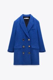 TEXTURED BLAZER DRESS - Blue United States at Zara