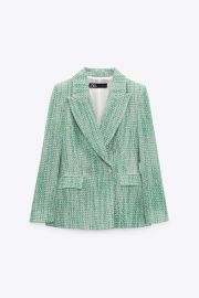 TEXTURED DOUBLE BREASTED BLAZER - Multicolored   United States at Zara