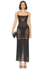 THE ATTICO Sleeveless Midi Dress in Black FWRD at FWRD