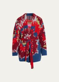 THE ELDER STATESMAN X ZEGNA Mens Tie-Dye Wrap Cardigan - at Bergdorf Goodman