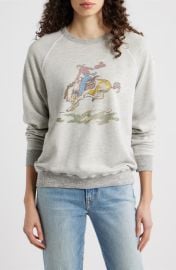 THE GREAT. College Raglan Sleeve Cotton Graphic Sweatshirt at Nordstrom