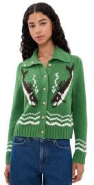 THE GREAT. The Bass Cardigan Grove 3 at Shopbop