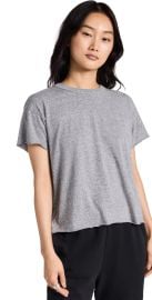 THE GREAT. The Crop Tee Heather Grey 3 at Shopbop