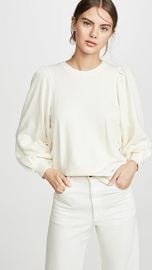 THE GREAT  The Pleat Sleeve Sweatshirt at Shopbop