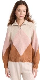 THE GREAT Outdoors The Vista Full Zip Sweater Golden Hour XL at Shopbop