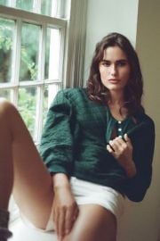 THE GREAT Quilted Henley Pajama Sweatshirt at Anthropologie