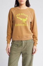 THE GREATThe Shrunken Bird Cotton Graphic Sweatshirt at Nordstrom