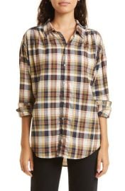 THE GREATThe Society Plaid Button-Up Shirt at Nordstrom