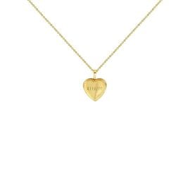 THE HAND ENGRAVED PUFF HEART LOCKET NECKLACE ndash at The M Jewelers