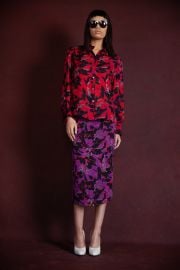 THE JENNA BLOUSE in red and purple Ace Harper at Ace Harper