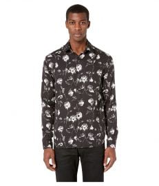 THE KOOPLES WILD ROSES PRINT SHIRT at Zappos