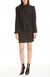 THE MARC JACOBS The Disco Metallic Stripe Long Sleeve Minidress   Nordstrom at Nordstrom