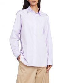 THE ROW Big Sisea Button-Front Long-Sleeve Cotton Oxford Shirt at Neiman Marcus