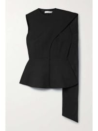 THE ROW Fayna draped woven peplum vest NET-A-PORTER at Net a Porter