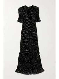 THE VAMPIREx27S WIFE The Night Flight crystal-embellished velvet maxi dress NET-A-PORTER at Net a Porter