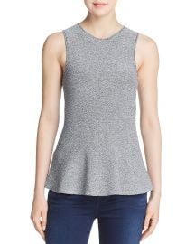 THEORY MARLED PEPLUM TOP at Bloomingdales