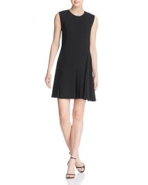 THEORY PLEAT-DETAIL DAY DRESS at Bloomingdales