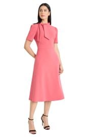 TIE NECK FIT AND FLARE Maggy London at Maggy London