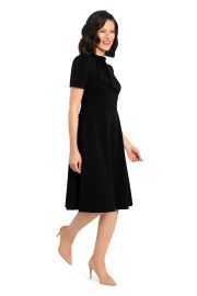 TIE NECK FIT AND FLARE Maggy London at Maggy London