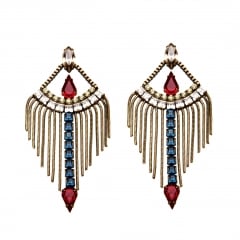 TLV Earrings in Red at Lionette NY