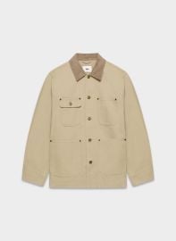 TNA at Aritzia Barnett Lightweight Chore Jacket in Tan Khaki at Aritzia