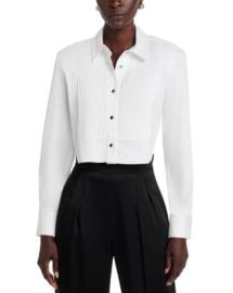 TOCCIN Nic Cropped Tuxedo Shirt Bloomingdalex27s Women at Bloomingdales