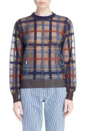 TOGA Check Knit Sweater at Nordstrom