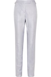 TOM FORD   Metallic woven straight-leg pants at Net A Porter