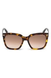 TOM FORD Amarra 55mm Gradient Lens Square Sunglasses at Nordstrom