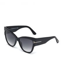 TOM FORD Anoushka Butterfly Sunglasses  Black at Neiman Marcus