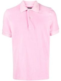 TOM FORD Brushed Cotton Polo Shirt - at Farfetch