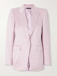 TOM FORD Cotton and silk-blend duchesse-satin blazer NET-A-PORTER at Net a Porter