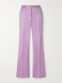 TOM FORD Cotton and silk-blend duchesse satin straight-leg pants NET-A-PORTER at Net a Porter
