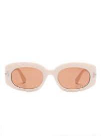 TOM FORD Eyewear Cielle Sunglasses Neutrals at Farfetch