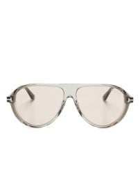 TOM FORD Eyewear navigator-frame Sunglasses Grey at Farfetch