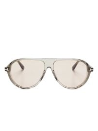 TOM FORD Eyewear navigator-frame Sunglasses Grey at Farfetch