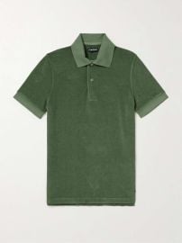 TOM FORD Logo-Embroidered Cotton-Blend Terry Polo Shirt for Men MR PORTER at Mr Porter