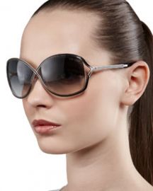 TOM FORD Rickie Round Open-Temple Sunglasses at Neiman Marcus