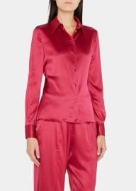 TOM FORD Silk Button-Down Blouse - at Bergdorf Goodman