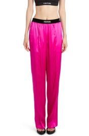 TOM FORD Stretch Silk Satin Pajama Pants at Nordstrom