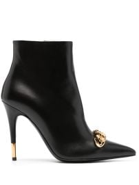 TOM FORD chain-detail Leather Ankle Boots Black at Farfetch