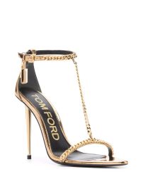 TOM FORD chain-link Stiletto Sandals - at Farfetch