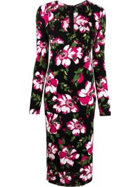 TOM FORD floral-print mid-length Dress - at Farfetch