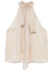 TOM FORD pussy-bow Collar Blouse Neutrals at Farfetch