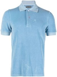 TOM FORD towelling-finish Cotton Polo Shirt - at Farfetch