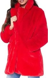 TOPONSKY Pinot Warm Faux Fur Coats Sequin Winter Furry Fancy Women Fuzzy Jackets Red M at Women39s Coats Shop at Amazon