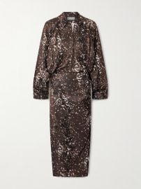 TORY BURCH Jacquard midi dress at Net a Porter