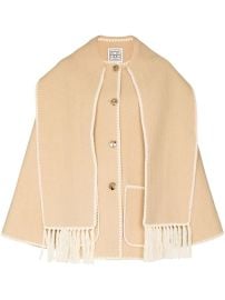 TOTEME Embroidered Scarf button-front Jacket - at Farfetch