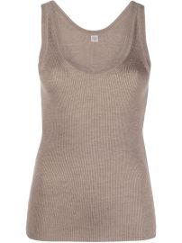 TOTEME ribbed-knit Tank Top - at Farfetch